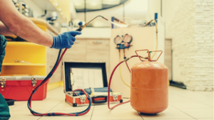 single-door refrigerator gas-charging